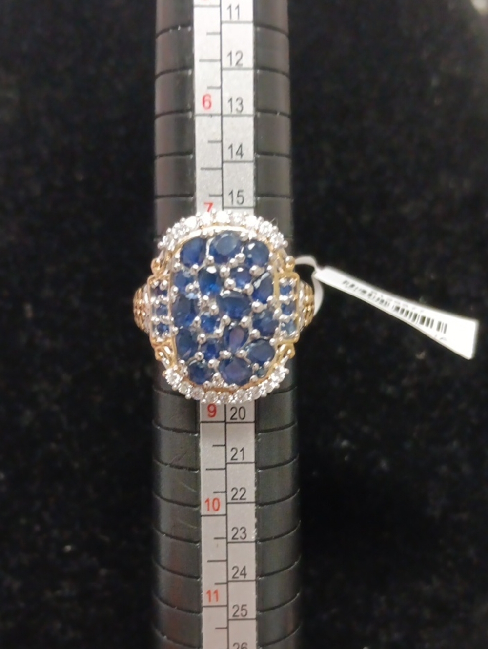D'Joy Premium Kanchanaburi Blue Sapphire and Moissanite 3.25 ctw